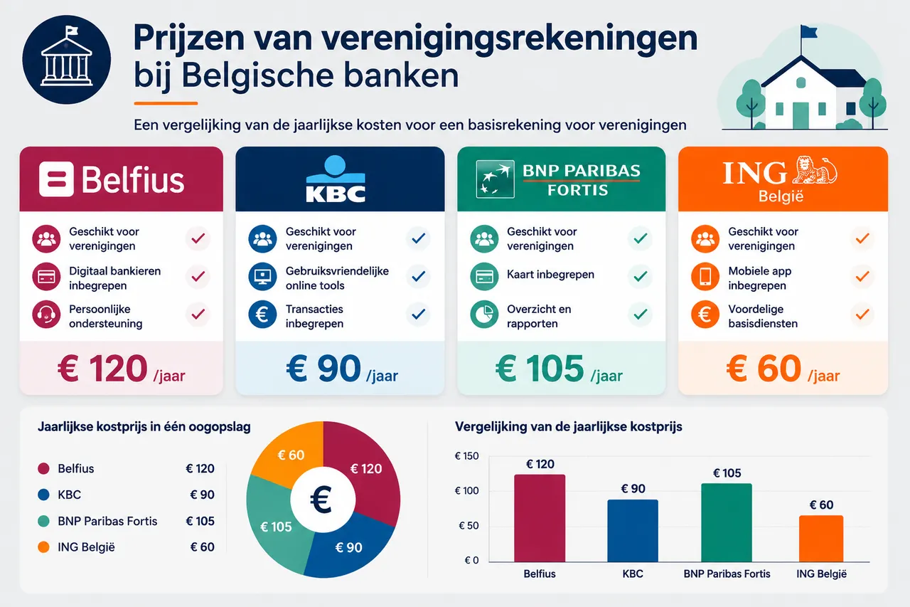 Vergelijking van Belgische verenigingsrekeningen