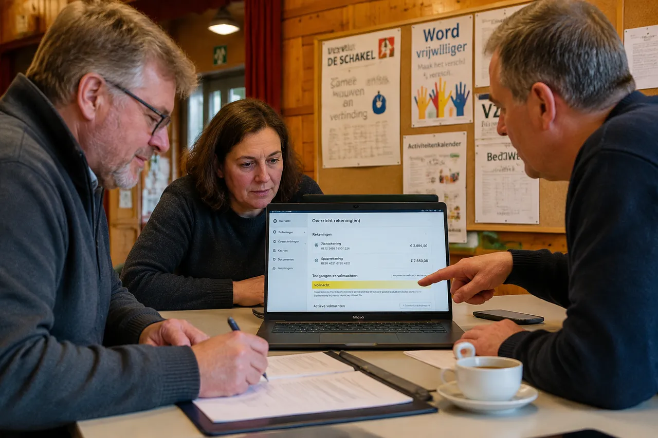Bestuurders regelen samen de bankrekening van hun vzw