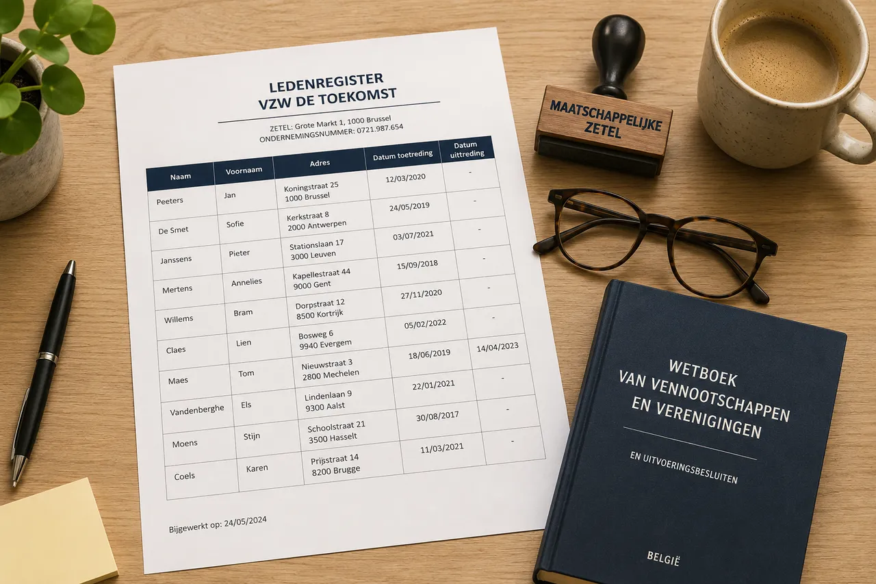 Vergelijking effectieve en toegetreden leden