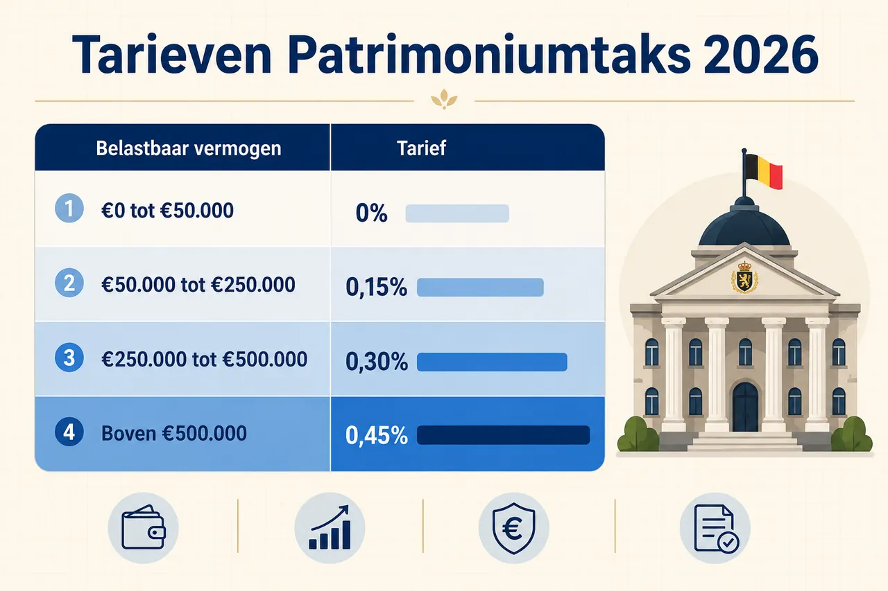 De tarieven sinds 2024