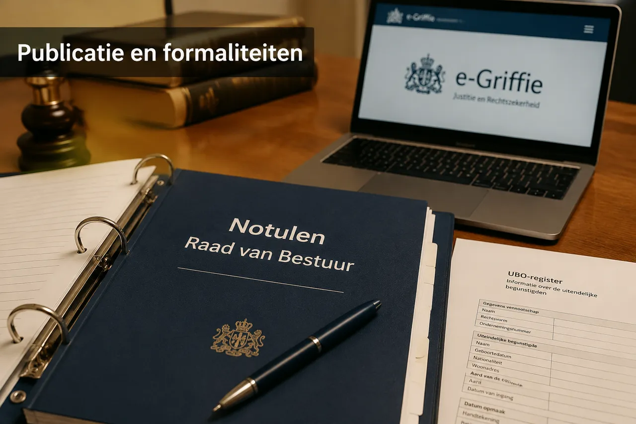 Notulen, e-Griffie en UBO-register: publicatie en formaliteiten van vzw-bestuurders