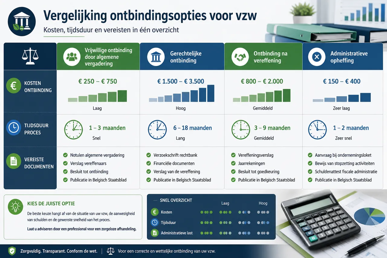 Wat gebeurt er met het vermogen van een vzw bij ontbinding?