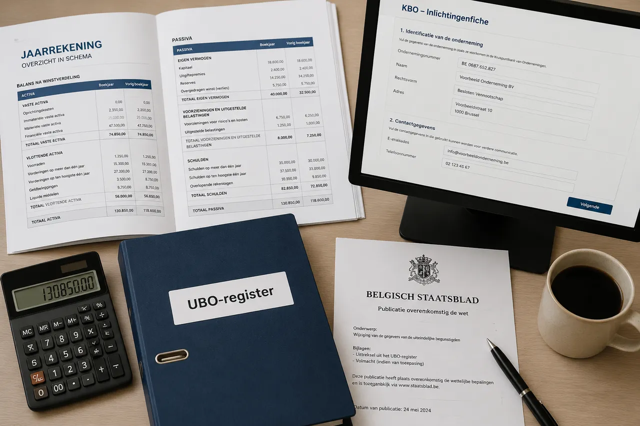 Documenten UBO-register en jaarrekening voor vzw