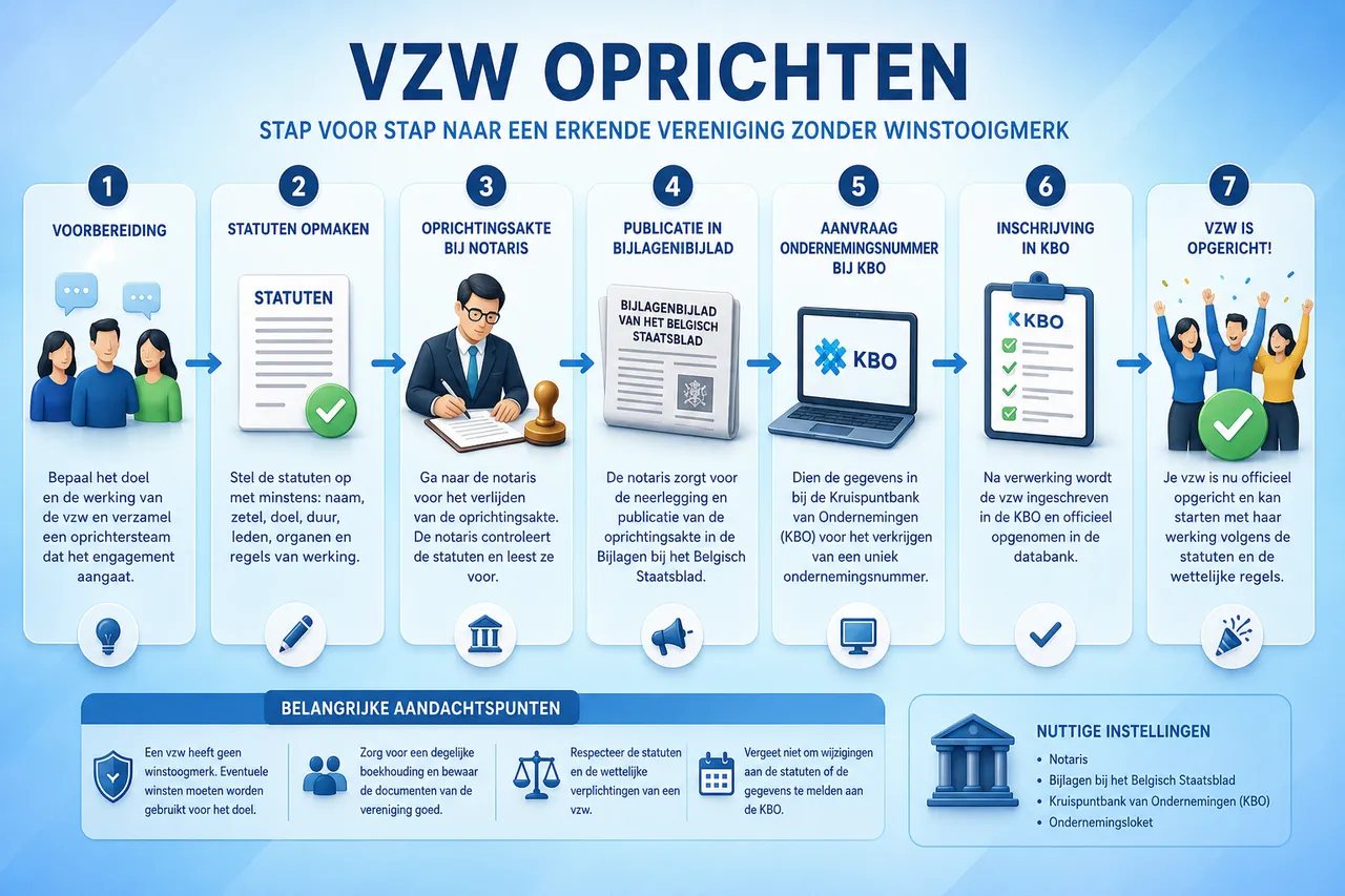 Hoe richt je een vzw op?