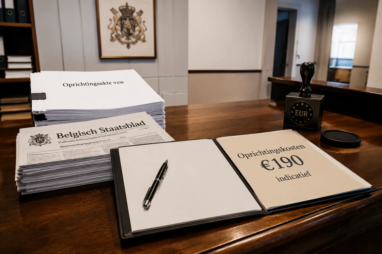 Griffiebalie met oprichtingsdocumenten van een vzw