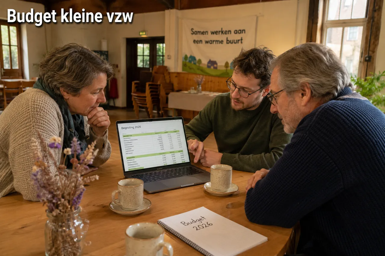 Budgetvoorbeeld van een kleine vzw